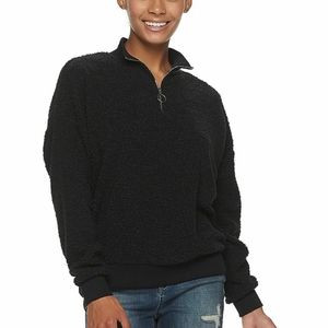 SO 1/4 Zip Textured Pullover Sweatshirt NWT